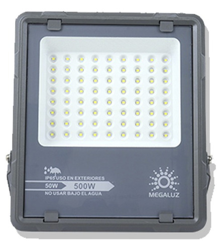 Reflector Led Luz Fría Exterior 50w 5500lm Ahorro De Energía