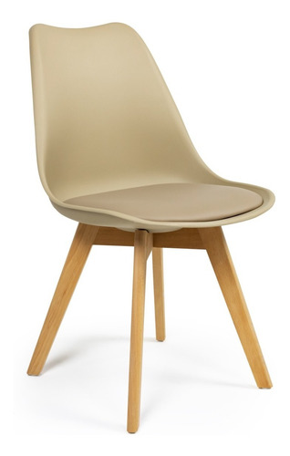 Cadeira Eames Siena Pés De Madeira Sala De Jantar Design