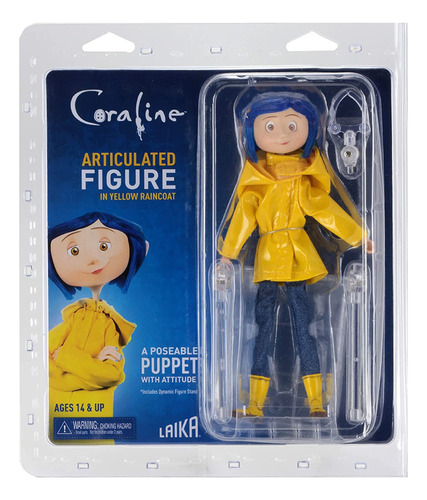 Capa De Chuva Coraline In Yellow De 18 Cm Em Pvc Action Figu