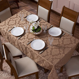 Toalha De Mesa Luxo 6 Lugares Jacquard Original Tecido