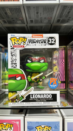 Funko Pop 32 Tortugas Ninja Leonardo Px Tmnt Comics