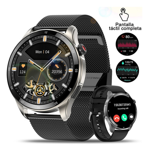 1 Smartwatch Ecg Hd 1.43 À Prova D'água + Caixa De Presente