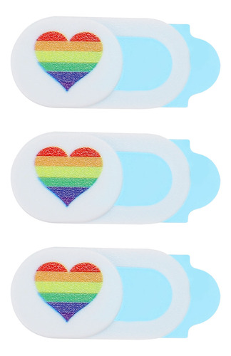 Funda De Cámara Web Funda De Cámara En Forma De Corazón, 3 P