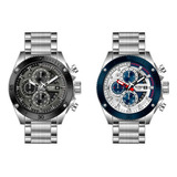 Reloj G-force Original H3642g Cronografo Plateado + Estuche