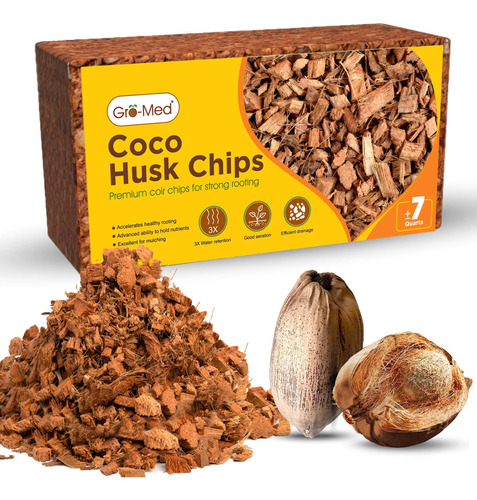 Gro-med Sustrato De Chips De Coco, 100% Organico, Ladrillo D