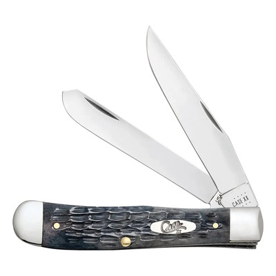 Navaja Plegable Case Ca58410 Acero Inoxidable Mango Madera Caza Negro