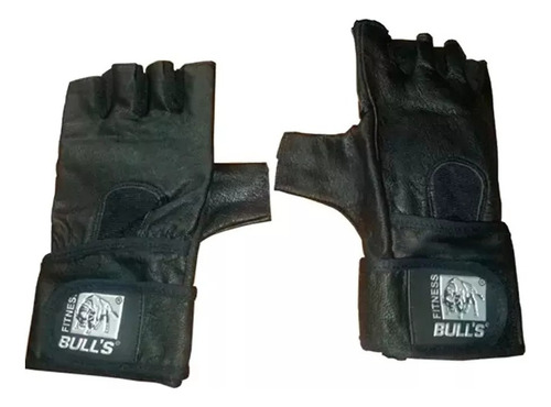 Guantes Fitness Bulls 17053 Gimnasio Gym De Cuero Muñequera