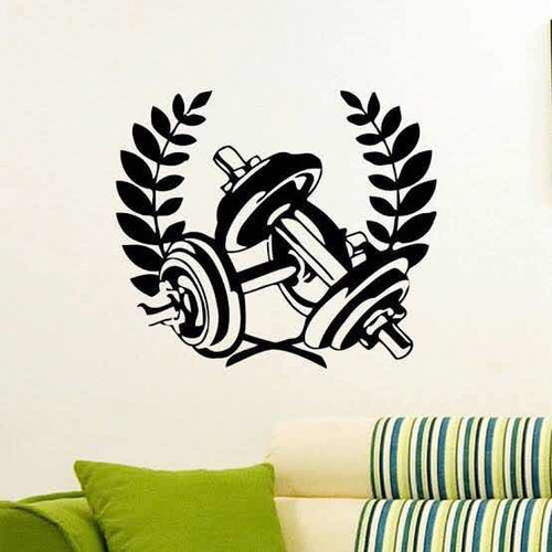 Decoración Gym O Gimnasio En Vinil Adhesivo Para Pared