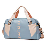 Bolsa Feminina Academia Treino Esportes Malinha Transversal Cor Azul-claro