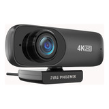 Câmera Webcam Fire Phoenix Bk-c60 Hd 4k Autofoco 180 Graus