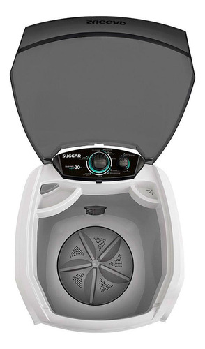 Máquina De Lavar Semi-automática Suggar Lavamax Eco Le200 Branca E Preta 20kg 127 v