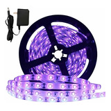 Tira Led Luz Negra Ultravioleta 5mt Interior Exterior Driver