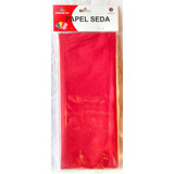 Pack 10 Pliegos Papel Seda Rojo Nacarado 50.8x66cm