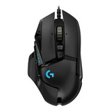 Mouse Gaming Logitech G502 Hero/inalámb/usb/rgb/pesas/910-00 Color Negro