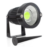 Luminária Espeto Jardim Com Lâmpada Cob Led 9w Luz Verde Cor Da Luz Verde Cor Da Carcaça Preto Voltagem 110v/220v