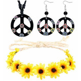 3 Piezas Accesorios De Disfraces Hippie Boho Se Set Inc...