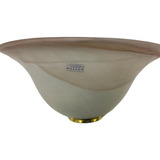 Aplique Difusor Dona 1 Luz Murano Blanco - Ocre 30cm Aptoled