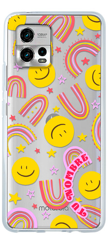 Funda Para Motorola Para Mujer Caritas Felices Con Nombre