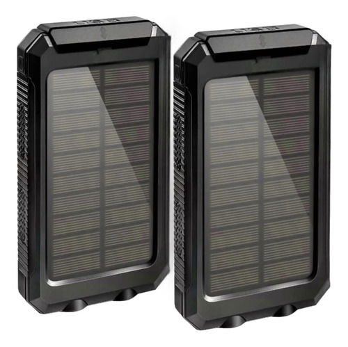 Pack X2 Cargador Portatil Solar Bateria 20,000mah Power Bank