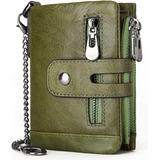 Cartera Gzcz Para Hombre Con Cadena, Cartera Con Cadena De P