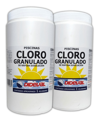 Cloro Granulado Para Piscinas  1kg X2