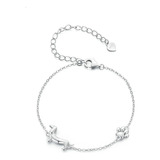 Pulsera Brazalete Perro Perrito Salchicha Plata S925 