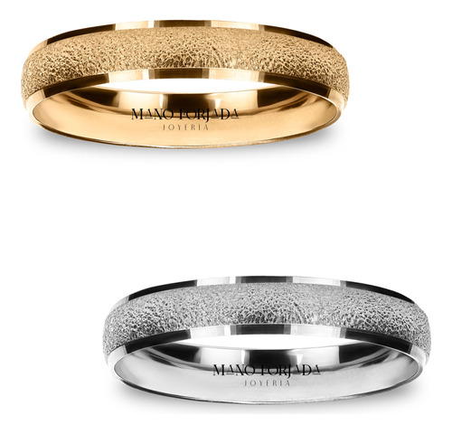 Par Argollas Matrimonio Oro 10k 4mm Confort Light 645sl4