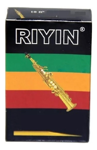 Caixa Palheta Sax Soprano Reto Riyin 1.5 Com 10 Unidades