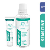 Elmex - Kit Elmex Sensitive ( Enxaguatório+ Creme Dental)