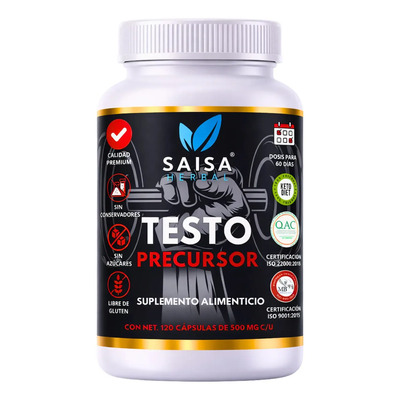 Precursor de Testosterona 120 Cáps SAISA HERBAL | Suplemento Natural | Apoyo Muscular, Rendimiento y Vitalidad Masculina | MercadoLibre