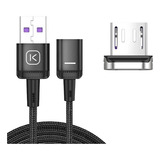 Cable Micro Usb Cargador Magnético Carga Rápida Y Datos