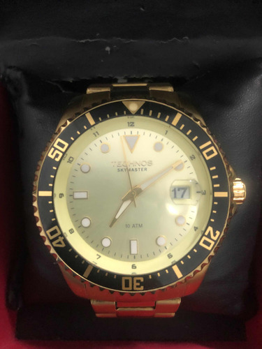 Relógio Technos Masculino Skymaster 2415ce/4d Dourado Usado