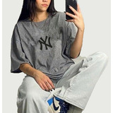 Playeras Yankees Ny Dama Oversize