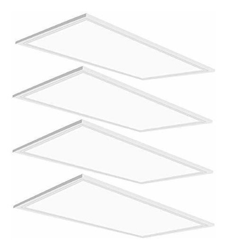 2 X 4 Luces Led De Panel Plano, Paquete De 4, 75 W, 0-10 V R