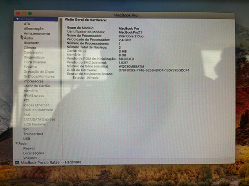 Macbook Pro 7,1 (13-inch, Mind 2010)