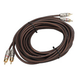 Cable Rca De 5 M Para Coche, 2 Machos A 2 Machos, Caucho De