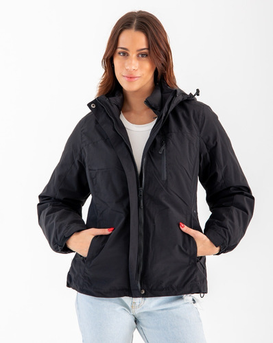 Campera 2 En 1 Mujer Rompeviento Inflable Hhp Importada