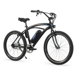 Bicicleta Elétrica Machine Beach 350w Preto Azul