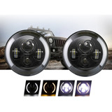 Par 7'' H4 Faros De Led Señal De Giro Wrangler Jeep Vocho