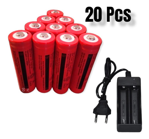 X20 Baterias 18650 Recargable 3.7v 8800mah Incluye Cargador 