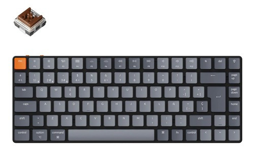 Teclado Mecanico Wireless Keychron K3 Led Pc Mac Iso Español