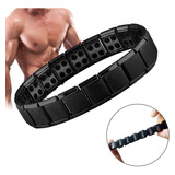 Pulsera Brazalete Acero Titanio Hombre Terapia Imanes Moda