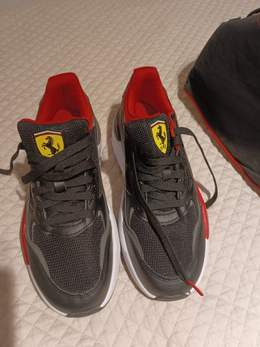 Zapatillas Hombre Puma Ferrari ,negra Original Y Un Uso,10 P