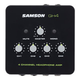 Amplificador De Auriculares 4 Canales Samson Qh4