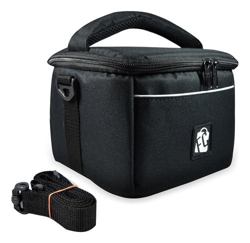 Bolsa Térmica Fitness Marmita Lancheira Fit Preta Academia