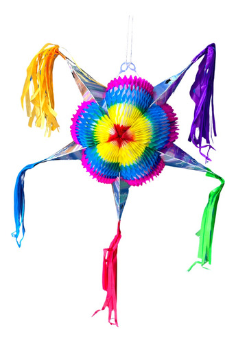 Papel Picado Piñata Navideña Plegable Chica, Dulcera
