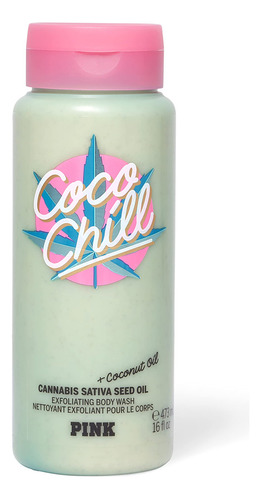 Victoria's Secret Pink Coco Chill Gel De Baño Exfoliante C.