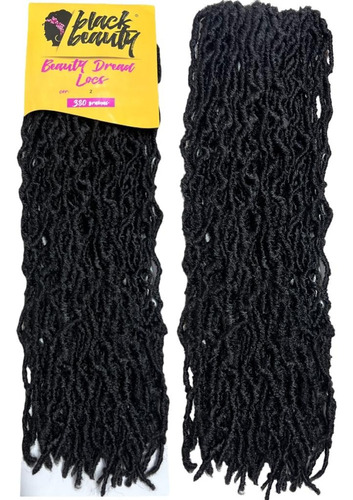 Cabelo Beauty Dread Locs 300gr Black Beauty - 2 Pacotes