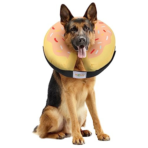 Mchy Cono Inflable Para Perros, Collar De Recuperación Ajus