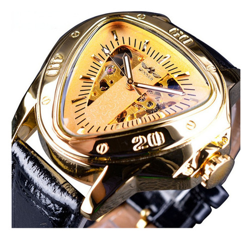 Relógios Automáticos Masculinos De Couro De Luxo Winner